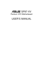 Asus SP97-XV User Manual