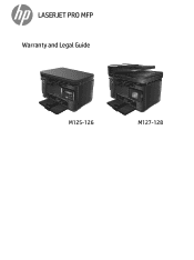 HP LaserJet Pro MFP M128 Warranty and Legal Guide
