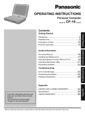 Panasonic CF-19CHBAXBM User Manual