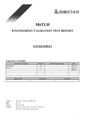 Biostar M6TLH M6TLH compatibility test report