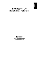 HP LH3000r HP Netserver LPr Rack Cabling Guide