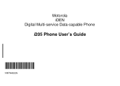 Motorola i205 User Manual