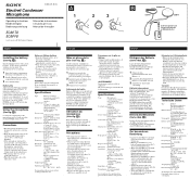 Sony ECM-F8 Manual