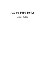 Acer Aspire 3650 Aspire 3650 User's Guide