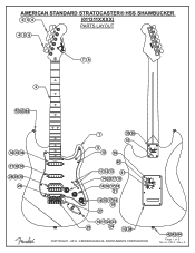Fender American Standard Stratocaster HSS Shawbuckertrade American Standard Stratocaster HSS Shawbucker Service Diagrams
