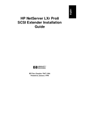 HP LH4r HP Netserver LXr Pro8 SCSI Extender