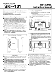 Onkyo SKF-101 User Manual English