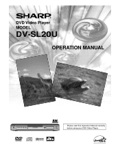 Sharp DV-SL20U DVSL20U Operation Manual