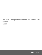 Dell PowerSwitch S4048T-ON Command Line Reference Guide for the S4048T-ON System 9.13.0.0