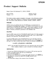 Epson NX Product Support Bulletin(s)