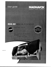 Magnavox MAS-80 User manual,  English (US)