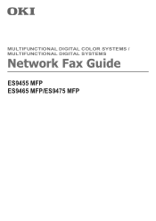 Oki ES9465 ES9465/ES9475 Network Fax Guide