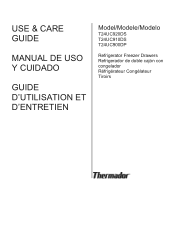 Thermador T24UC910DS Instruction manual