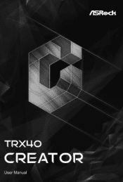ASRock TRX40 Creator User Manual