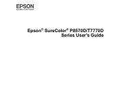 Epson SureColor P8570DL Users Guide