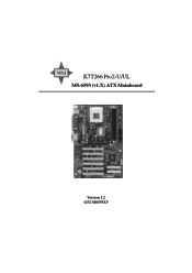 MSI K7T266PRO2-RU User Guide