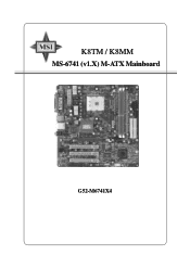 MSI K8MM-ILSR User Guide