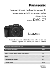 Panasonic DMC-G7HK Operating Manual (Spanish)