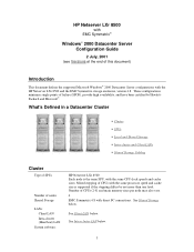 HP D5970A HP Netserver LXr 8500 and EMC Symmetrix DC Config Guide  for Windows 2000 Advanced Server Clusters