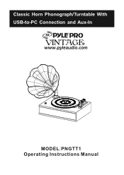 Pyle PNGTT1R PNGTT1B Manual 1