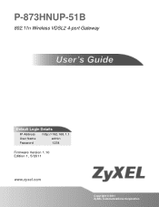ZyXEL P873HNUP User Guide