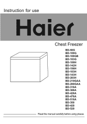 Haier BD-318A User Manual