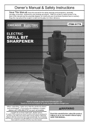 Harbor Freight Tools 61778 User Manual