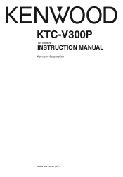 Kenwood KTC-V300P User Manual