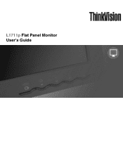 Lenovo ThinkVision L1711p 17in LCD Monitor User Manual