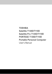 Toshiba Satellite T130D PST3LC-001006 Users Manual Canada; English