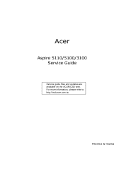 Acer Aspire 3100 Aspire 3100 - 5100 - 5110 Service Guide