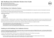 Dell UP2516D Dell UltraSharp Color Calibration Solution Users Guide