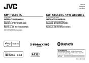 JVC KW-X855BTS Instruction Manual America