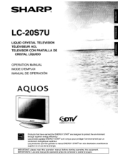 Sharp LC20S7U Operation Manual