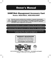 Tripp Lite SV20KM1P1B Owners Manual for WEBCARDLX English
