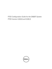 Dell PowerSwitch S4820T FTOS 9.20.0/9.20.2 Configuration Guide for the S4820T System