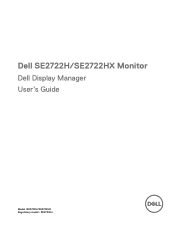 Dell SE2722H Monitor Display Manager Users Guide