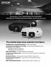 Epson G6050W Product Specifications