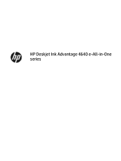HP Deskjet Ink Advantage 4640 User Guide