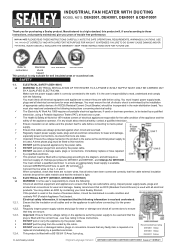 Sealey DEH10001 Instruction Manual