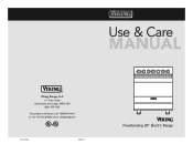 Viking RVER3305BSS Use and Care Manual