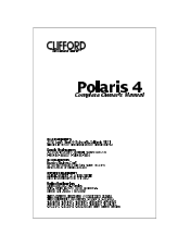 Clifford Polaris 4 Owners Guide