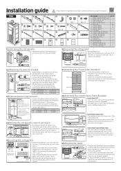 Dacor DRF36TBI Installation Guide - 36' French Door Bottom Freezer Panel Ready
