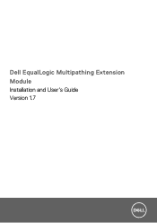 Dell EqualLogic PS6610X EqualLogic Multipathing Extension Module Installation and Users Guide Version 1.7