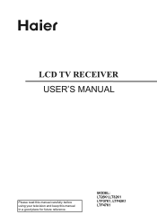 Haier LT32K1a User Manual