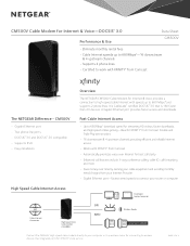 Netgear CM500V Product Data Sheet