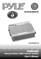 Pyle PLMRA400 PLMRA400 Manual 1