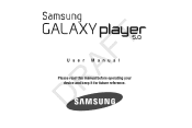 Samsung YP-G70CWY/XAA User Manual
