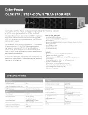 CyberPower OL5KSTF Datasheet