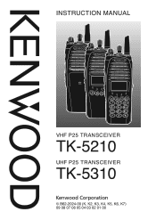 Kenwood TK-5310 User Manual